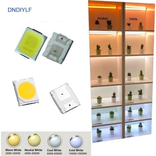 10,000PCS 2835 SMD LED 3.0-3.4V 60ma 22-24lm 4000K Fast Delivery