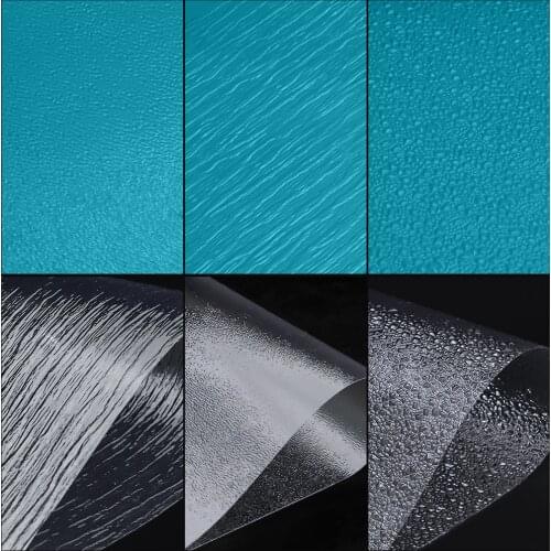 3pcs Water River Effects TerranScapes River Sections Flowering Pattern Miniature Bendable Decorated PVC Lakes Scene Model Making