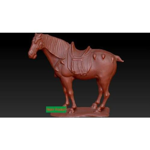 3D model stl format, 3D solid model rotation sculpture for cnc machine Horse