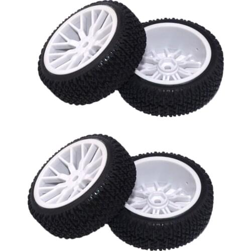 4pcs 1:16 Rally Tire Off-road Car Tires Buggy Tyres Pull Rally Wheels for RC Car Parts