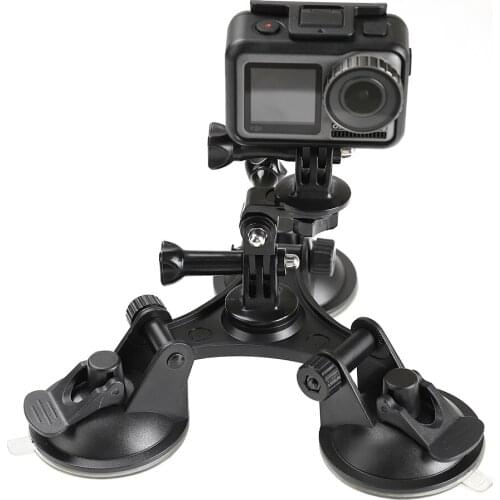 Car Mount Action Camera Holder for DJI Osmo Action Sport Camera Accessories Car Bracket Tripod Suction Mount Accessories