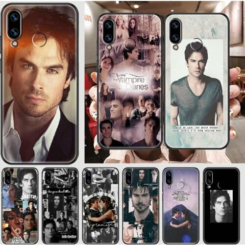 The Vampire Diaries Damon Salvatore Phone case For Huawei Honor 6 7 8 9 10 10i 20 A C X Lite Pro Play black art Etui tpu shell