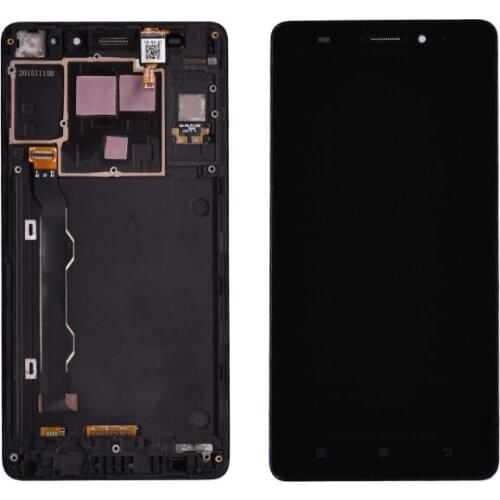 100% test Original For Lenovo A7000 LCD Display With Touch Screen Digitizer Assembly with frame free shipping