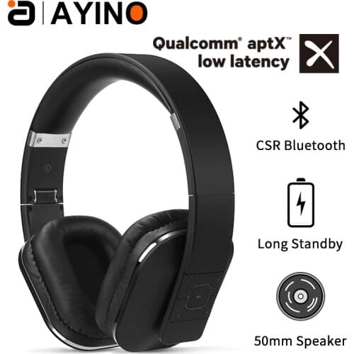 HIFI stereo earphones Bluetooth 4.2 Wireless aptX ll headphone Over Ear music headset with NFC/mic for mobile phone TV EP650