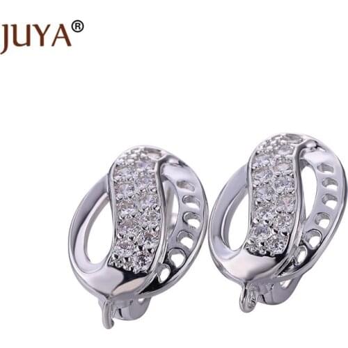Juya DIY Fine Jewelry Making Findings Handmade Creative Gold/ Earring Hooks Accessories For Women Luxury Earrings Making