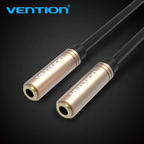 Vention 3.5 Jack Female To Female Audio Cable Gold Plated Audio Extension Cable Aux Cable 3.5mm Headphone Cable for iPhone 6s 8