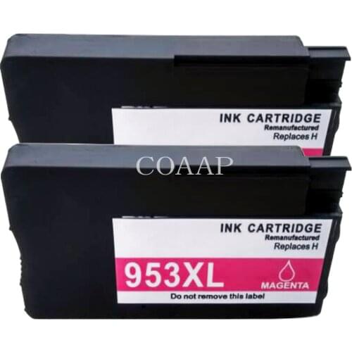 2pk Compatible hp953 F6U17ae Magenta Ink Cartridge for HP Officejet Pro 7740 8210 8218 8710 8715 8718 8719 8720 8725 8728 8730