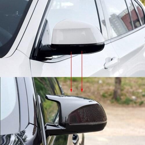 Mirror Cover Car Side Door Rearview Side Mirror Cover Cap for BMW F25 X3 F26 X4 F15 X5 F16 X6 14-18 M Style
