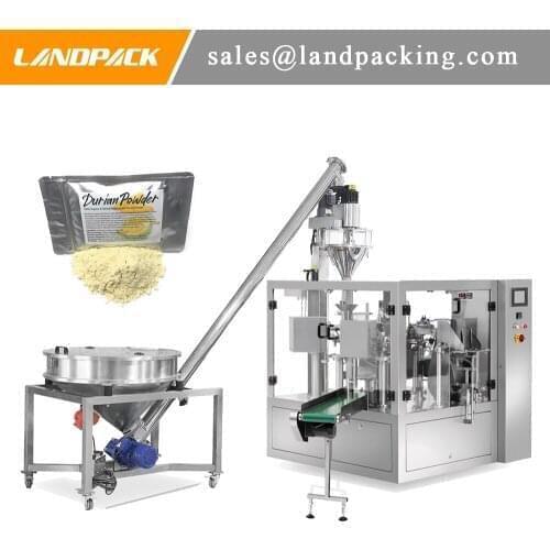Durian Powder Fruit Powder Premade Pouch Rotary Fill And Seal Machine