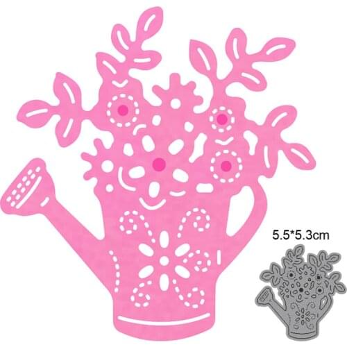 Kettle Flower Metal Cutting Dies Cut Die Mold DIY Scrapbooking dies Decoration Paper Craft Embossing Dies New 2021 Stencils dies