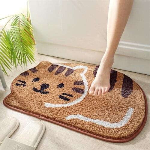 Cartoon Bathroom Carpets Soft Absorbent Anti-Slip Bath Mat Doormat Entrance Hallway Floor Rugs Living Room Bedroom Kitchen Mat