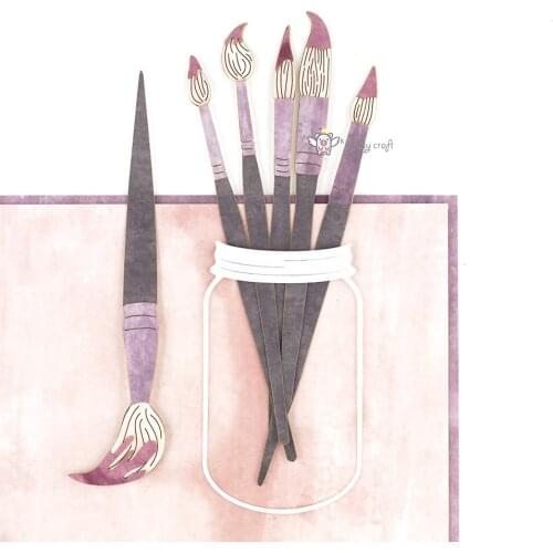 New Graffiti paint brush metal Cutting Dies Stencils DIY Scrapbooking Paper/photo Cards Embossing Dies