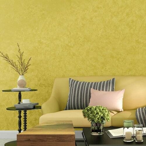 Nordic Solid Color Yellow Wallpapers Series Waterproof Matt Wall Paper For Bedroom Living Room Walls Decorationpapel de pared