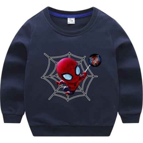 Fall Teen Boys Clothing Spiderman Sweatshirt Spring Little Children Outfits Korean Baby Clothes Sport Tops Autumn Kids Costume