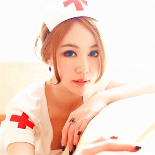 Naughty Nurse dress lingerie Candy Stripper sexy erotic skirt backless fantasy cosplay game girls open crotch uniform