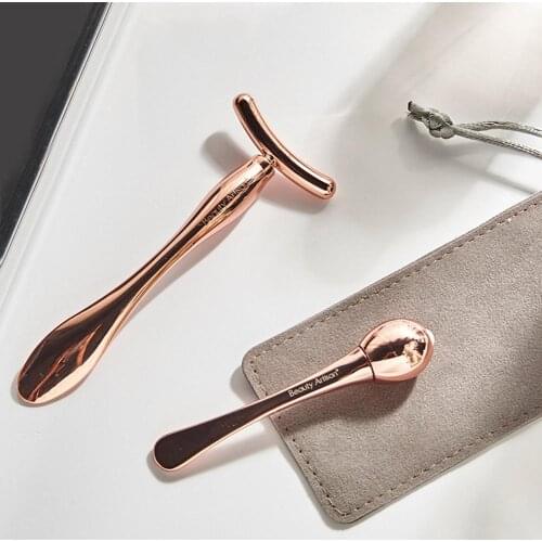 Face-lift Skin Roller Massager Anti-aging Lift Massager Eye Roller Massager Ball + T Type Face Massager Beauty Instrument Tool