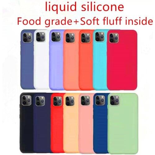 For iPhone 11 Pro X XR Case Luxury Original Silicone Full Protection Soft Cover For iPhone 11 XS Max 7 8 6 6s Plus Phone Case