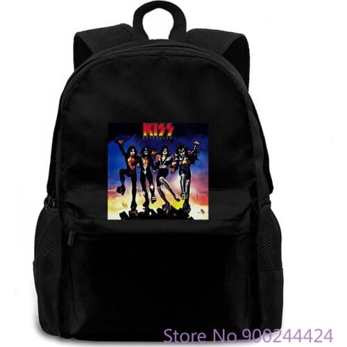 Kiss glam metal band Paul Stanley Frehleys Comet Latest women men backpack laptop travel school adult student