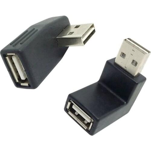 Elbow 90 degree USB 2.0 extension cable a male to female adaptor regardless of direction, small and convenient to insert on both