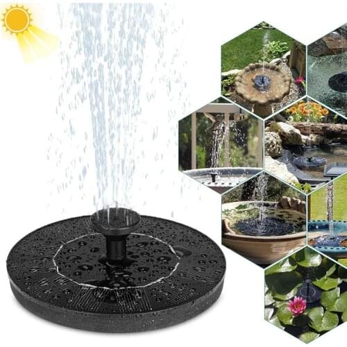 3.5W Solar Fountain Pump Solar Water Pump Floating Fountain with 4 Nozzles for Bird Bath Fish tank Pond or Garden Decoration