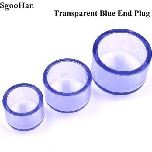 1pc Transparent UPVC Pipe End Plug Coupler Adapter End Cap Garden Irrigation Aquarium Fish Tank Connector Fittings I.D 20~160mm
