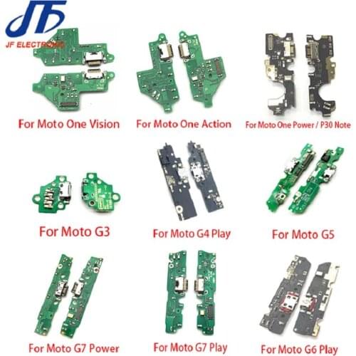 10Pcs Dock Connector USB Charger Charging Board Port Flex Cable For Moto G5 G4 G6 G7 G8 G9 Play Plus Power Lite One Hyper Macro