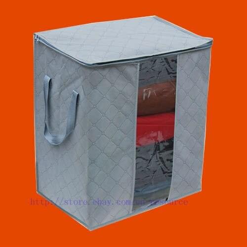 Bamboo Charcoal Bedquilt Blanket Non-smell Clothing Storage Bag Organizer