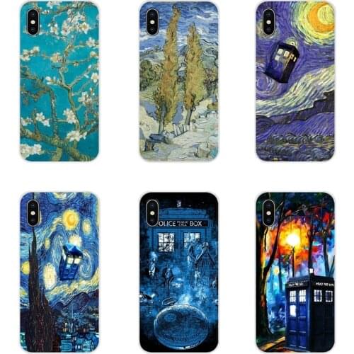 For Xiaomi Redmi 4A S2 Note 3 3S 4 4X 5 Plus 6 7 6A Pro Pocophone F1 Van Gogh Tardis Accessories Phone Shell Covers