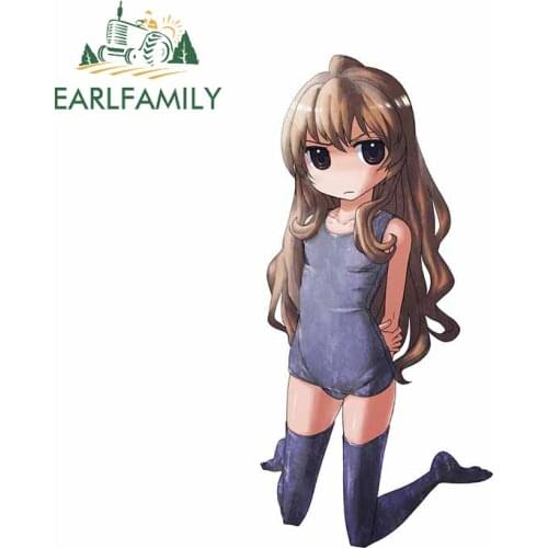 EARLFAMILY 13cm x 6.3cm For Toradora Car Motorcycle Stickers Vinyl Car Wrap Decal Waterproof Personality Occlusion Scratch