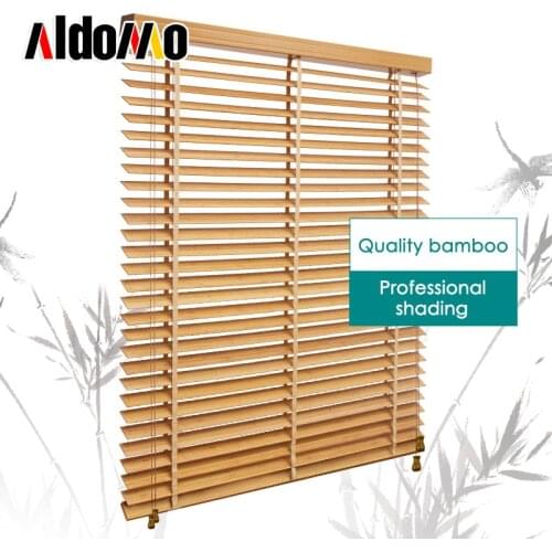 ALDOMO Eco-friendly bamboo blinds for windows beautiful and natural patterns corrosion resistant venetian blinds