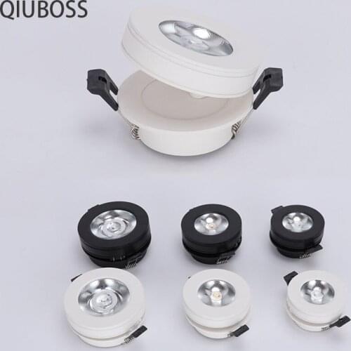 Round Foldable LED Ceiling Downlight LED Recessed Spotlight 7W/9W/12W/15W/18W/20W AC90-260V LED Background Lamps Indoor Lighting