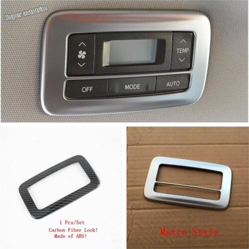Lapetus Air Conditioning AC Control Button Switch Panel Cover Trim For Toyota Sienna XL30 2011 - 2020 Matte / Carbon Fiber Look