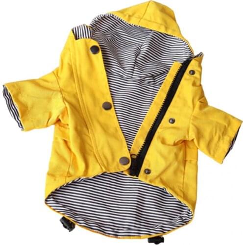 Lightweight Warm Pet Puppy Hooded Raincoat Rain Jacket Soft Texture Pet Dogs Raincoat Two-leg for Teddy дождевик для собак