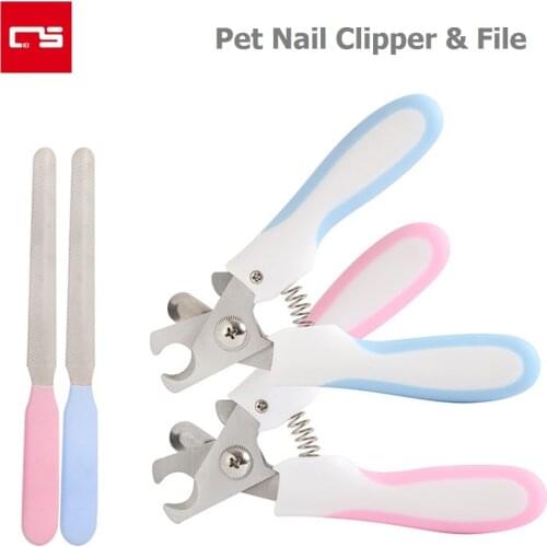 Dog Nail Clipper Professional Pet Cleaning Tool Kit Clipper with File Stainless Steel Grooming Scissors Supplies for Pet Dog Cat