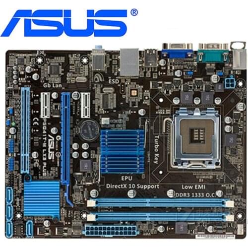 ASUS P5G41T-M LX3 Plus Motherboards LGA 775 DDR3 8GB For Intel G41 P5G41T-M LX3 Desktop Mainboard Systemboard SATA II Used