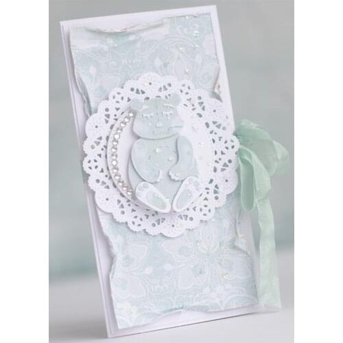 Asleep Bear Metal Cutting Dies for DIY Scrapbooking Embossing Decorative Craft Supplies Card Making New 2019