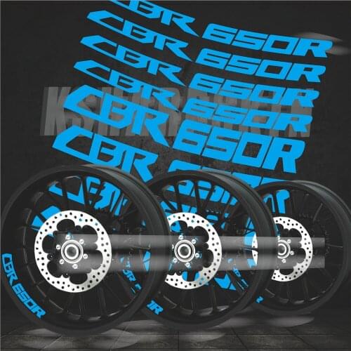 New Motorcycle Styling Wheel Hub Tire Stickers moto Accessories Decorative logo Decals For Honda CBR650R cbr 650r