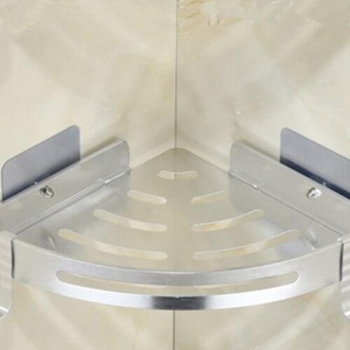 No Punching Toilet Single Layer Bathroom Storage Rack Shower Room Triple-cornered Hanging Basket Toilet Storage