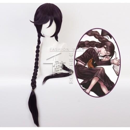 1:1 Danganronpa: Trigger Happy Touko Fukawa Cosplay Wigs Mioda Ibuki Playing Short Colorful Long Straight Hair Halloween Wigs