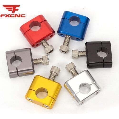 CNC Motorcycle Handlebar Fat Bar Risers Mount Clamp Adapter 7/8"- 1 1/8" For Dirt Pit Bike MX Enduro CRF YZF KXF KLX EXC SX SXF