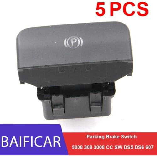 Baificar Brand New 5 PCS Parking Brake Switch Electronic Handbrake Switch 470706 For Peugeot 5008 308 3008 CC SW DS5 DS6 607