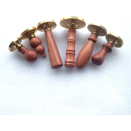 Featured wooden handle wedding stamp wax seal custom design