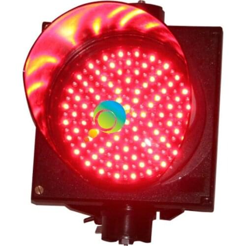 Easy installation high brightness red LED light single 200mm PC housing traffic signal light