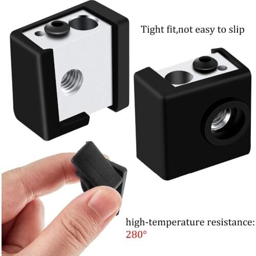 Silicone Sock Cover CR10 Heater Block Case MK7/MK8 For Aluminum Block Hot End Extruder CR10SPRO Ender3 3D Printer Parts 5PCS/Lot