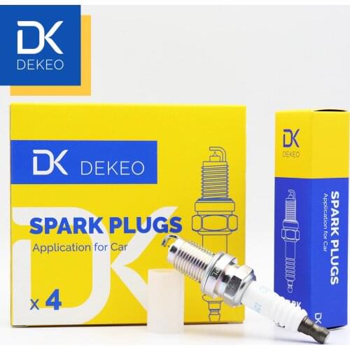 Dekeo Spark Plug For Honda Accord Civic CR-V Element Acura MDX RL RSX TL TSX IZFR6K11 4PCS