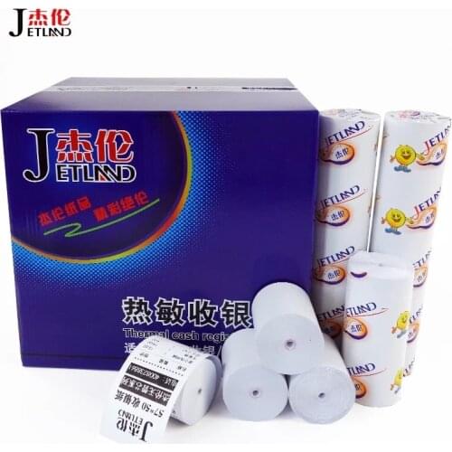 Factory Direct Thermal Paper 57mm x 50mm (100 rolls/case) BPA Free, 55gsm, 3 1/8" x 108' Premium Quality