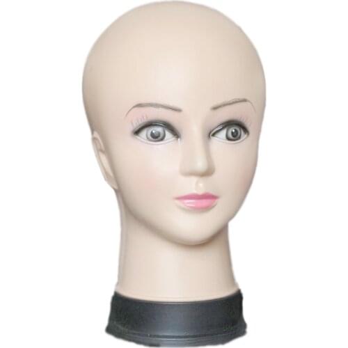 Womens Mannequin Head Hat Display Wig Torso PVC training head model femal head model