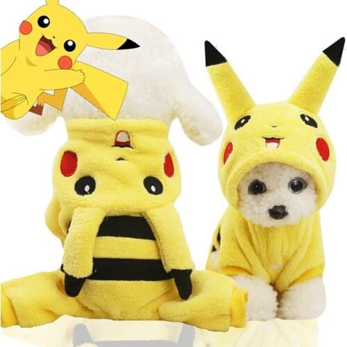 Winter Warm Dog Clothes for Small Dogs Fleece Puppy Pet Cat Coat Jacket Chihuahua Teddy Clothing Funny Pets Costumes Overalls