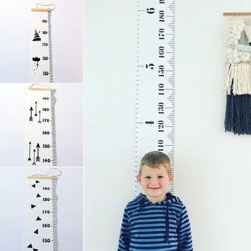 1 x Wooden Wall Hanging Kids Growth Chart Height Measure Ruler Children Room Decor 4 Styles