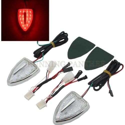12V Motorcycle Head Aero Marker Indicator Lights Red Turn Signal for Honda GL1800 Goldwing GL 1800 F6B Airbag 2012-2017